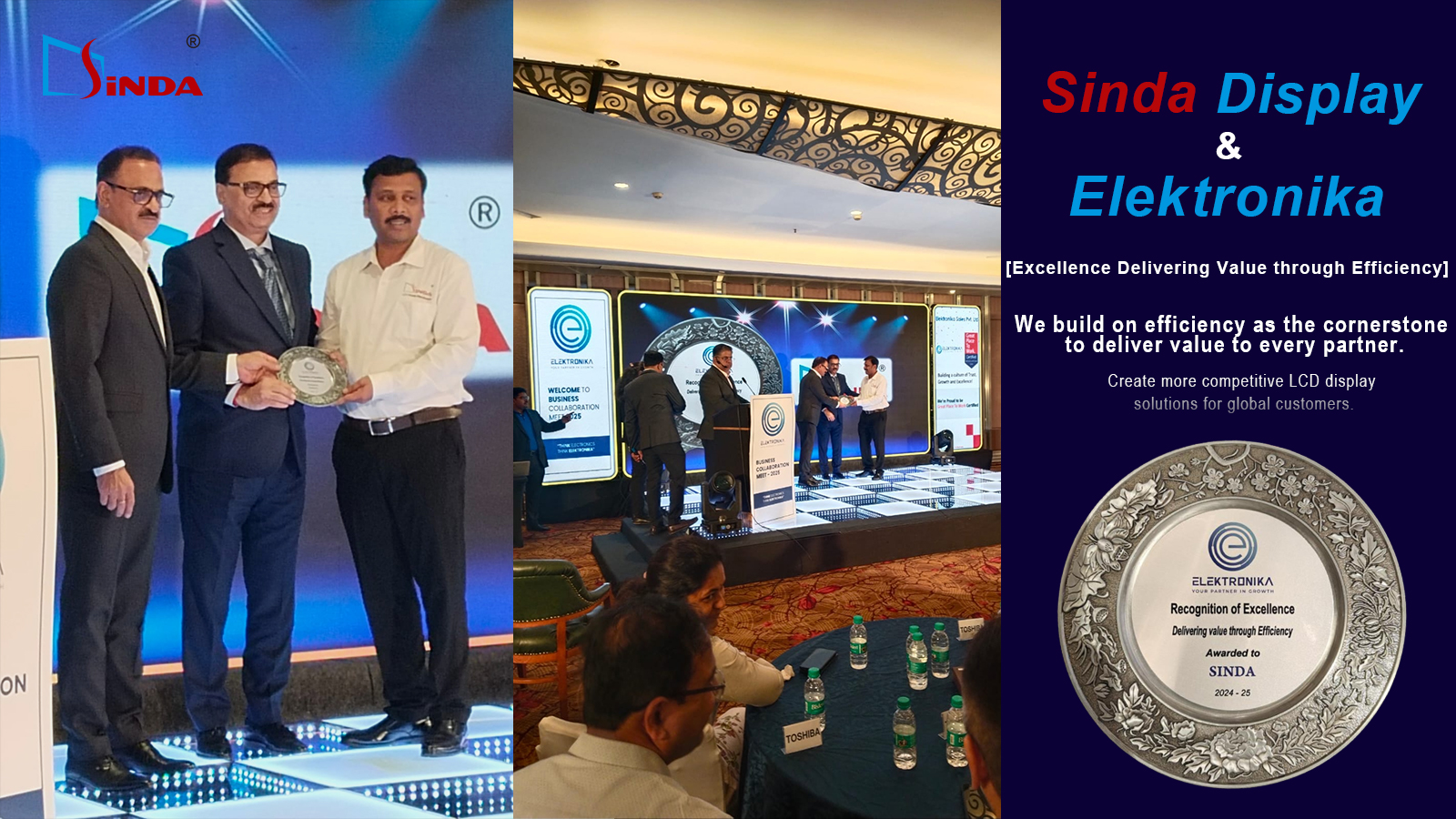 Sinda Display wins award from Indian distributor